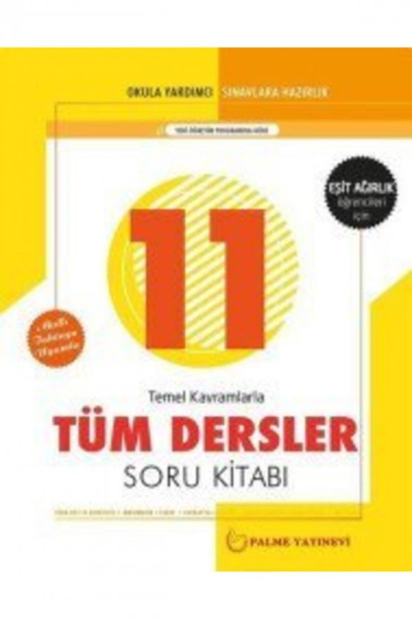 Palme 11.sınıf Tüm Dersler Eşit Ağırlık Soru Bankası ürün görseli 1