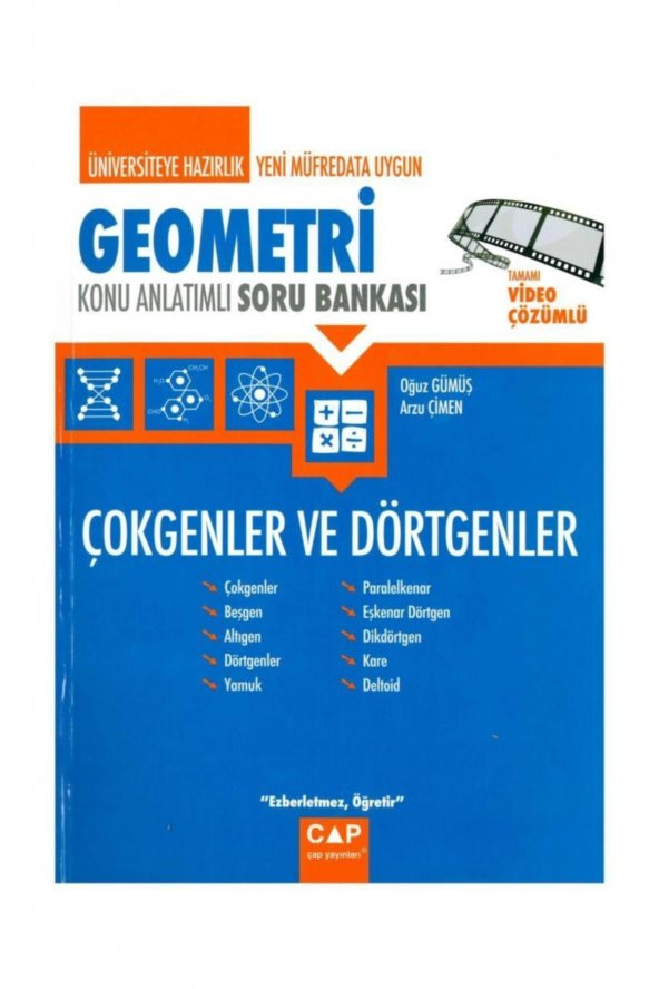 Üniversiteye Hazırlık Geometri Çokgenler ve Dörtgenler Konu Anlatımlı Soru Bankası ürün görseli 1