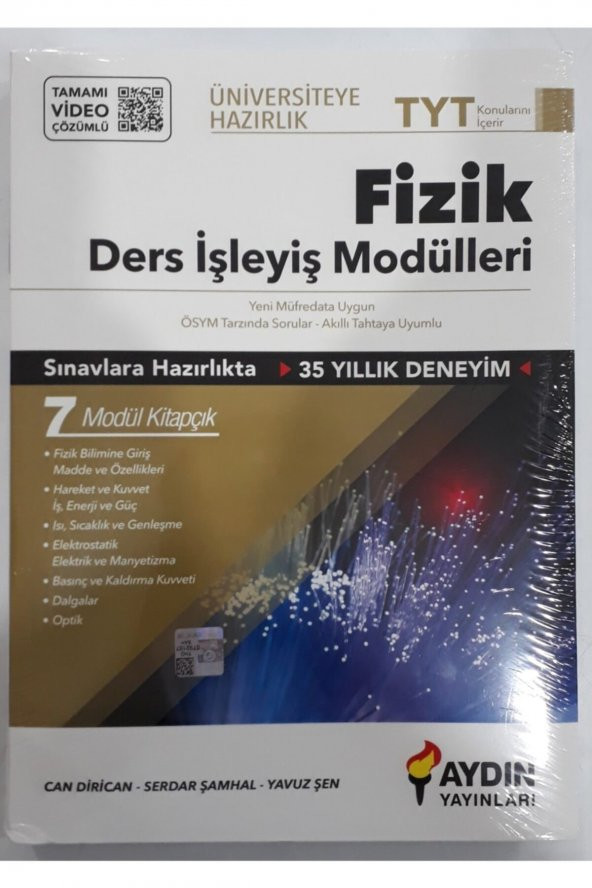 Üniversiteye Hazırlık TYT Fizik Ders İşleyiş Modülleri Aydın Yayınları ürün görseli 1
