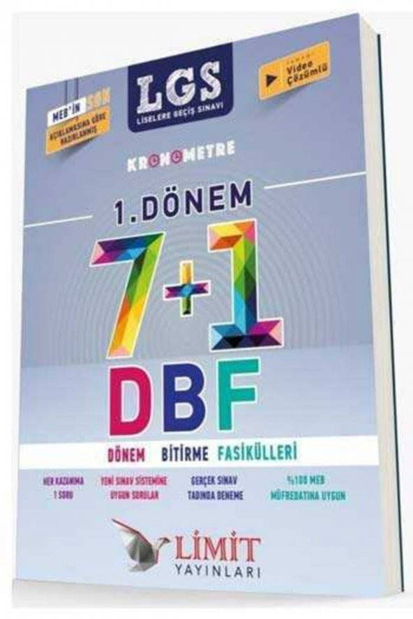 8. Sınıf Lgs 1. Dönem Kronometre 71 Dbf Dönem Bitirme Fasikülleri ürün görseli 1