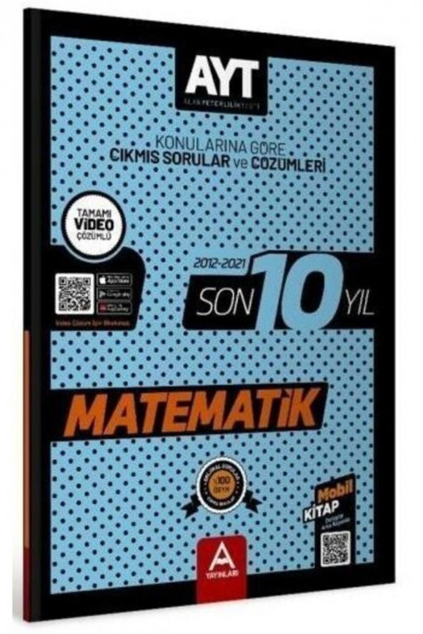 A Yayınları Ayt Matematik Son 10 Yıl Soru Ve Çözümleri ürün görseli 1