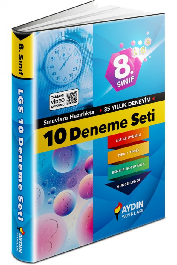 Aydın 8. Sınıf Lgs 10 Deneme Seti ürün görseli 1