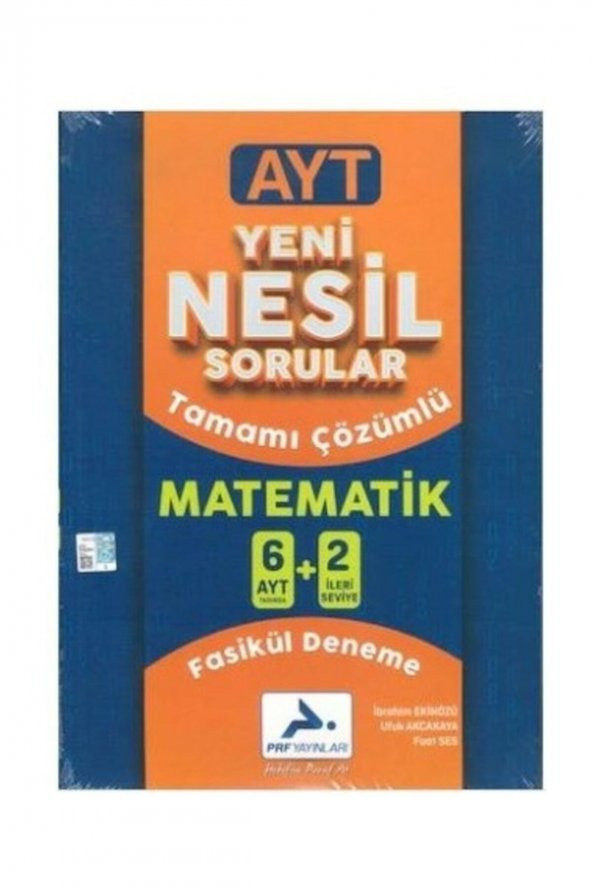 AYT Matematik Yeni Nesil 6+2 Denemesi Tamamı Çözümlü Prf Paraf Yayınları ürün görseli 1