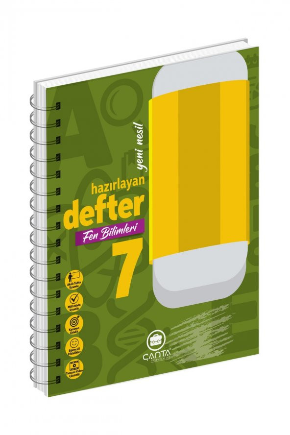 Çanta Yayınları 7.sınıf Fen Bilimleri Yeni Nesil Hazırlayan Defter ürün görseli 1