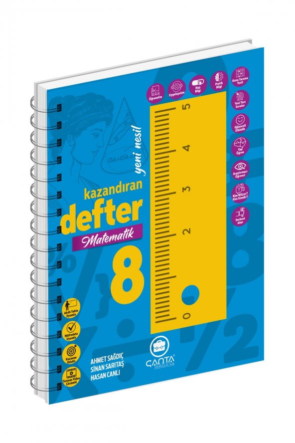 Çanta Yayınları 8.sınıf Matematik Yeni Nesil Kazandıran Defter ürün görseli 1