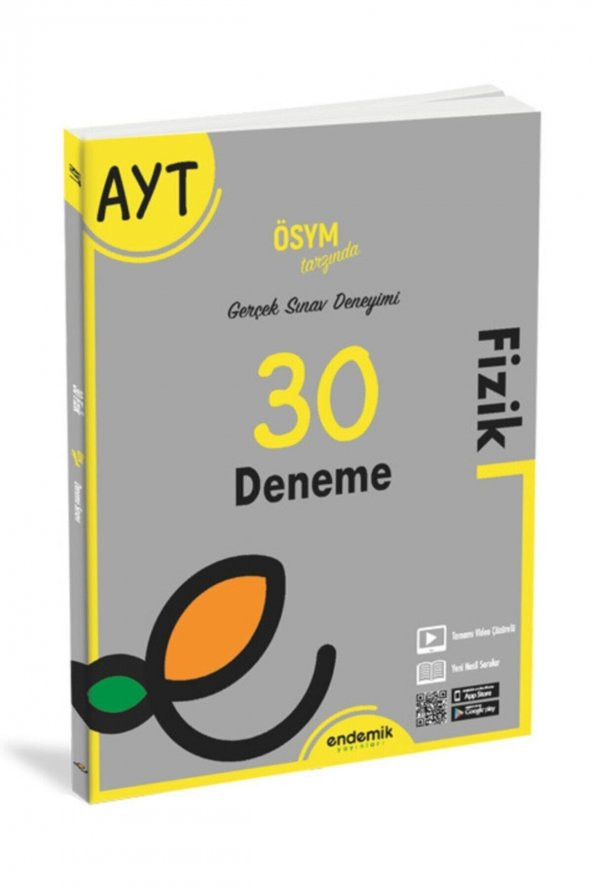 Endemik 2022 Ayt Fizik 30lu Deneme Sınavı ürün görseli 1