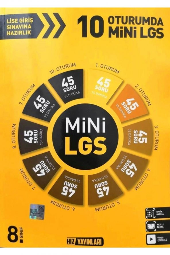 Hız Yayınları 8. Sınıf 10 Oturumda Mini LGS ürün görseli 1