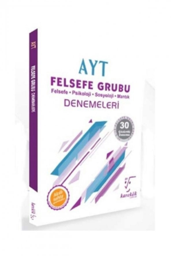 Karekök Ayt Felsefe Grubu Denemeleri 30 Deneme ürün görseli 1