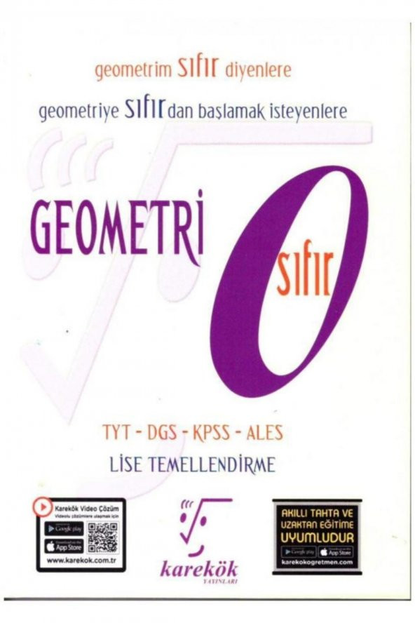 Karekök Yayınları Yeni Nesil Sorularla Geometri Sıfır ürün görseli 1