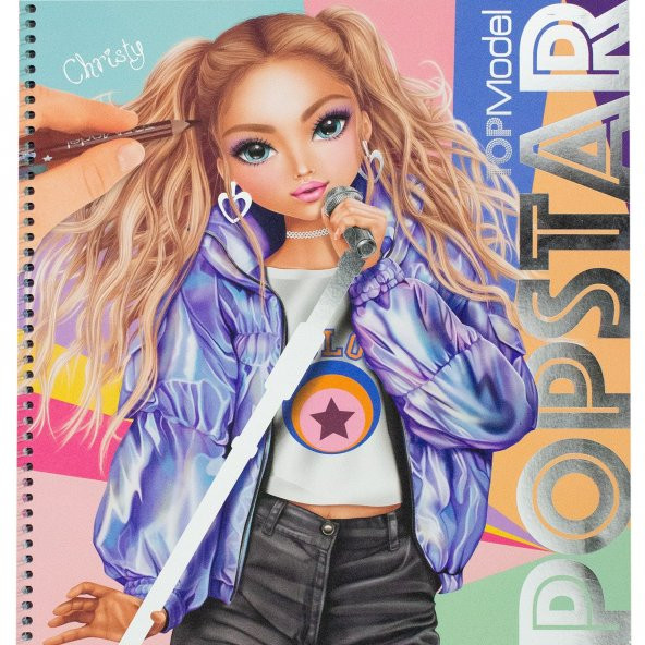 Top  Model Popstar Boyama Kitabı ürün görseli 1