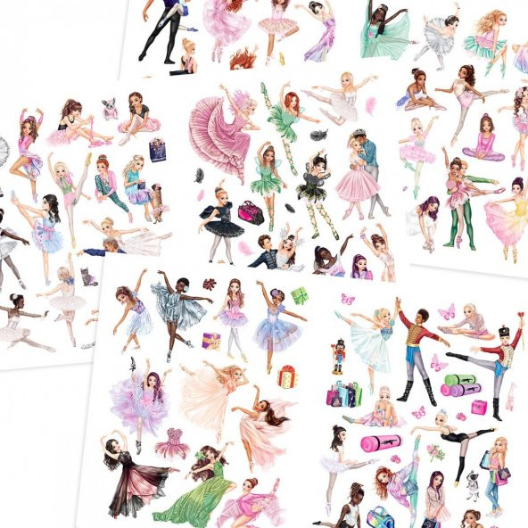 Top Model Çıkartma Kitabı Ballet World - Resim 2