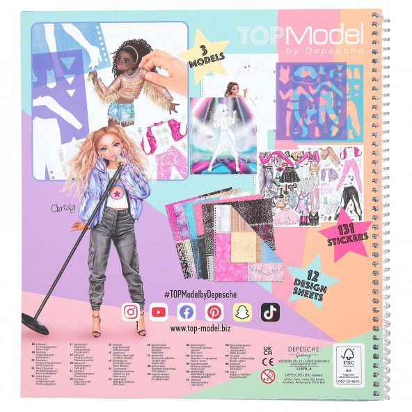 Top  Model Popstar Boyama Kitabı - Resim 5
