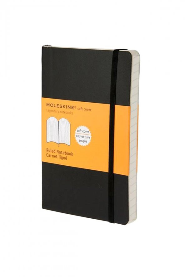 Moleskine Large Boy Yumuşak Kapak Çizgili Defter Siyah ürün görseli 1