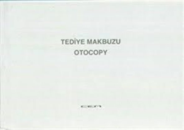 Cem Otocopili Tediye Makbuzu ( 5 adet) ürün görseli 1