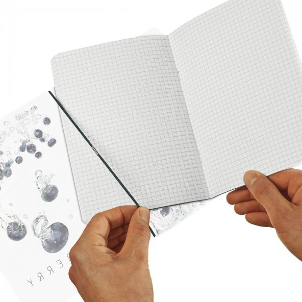 Herlitz A5 Kareli Defter Blueberry - Resim 2
