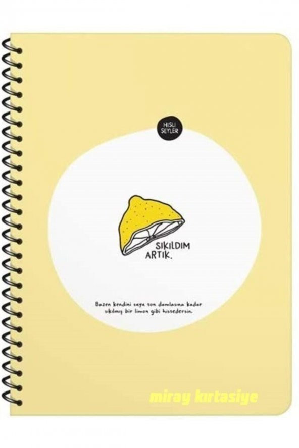 Hisli Şeyler Sıkıldım Artık - Kareli Defter (16,5x22,5) ürün görseli 1