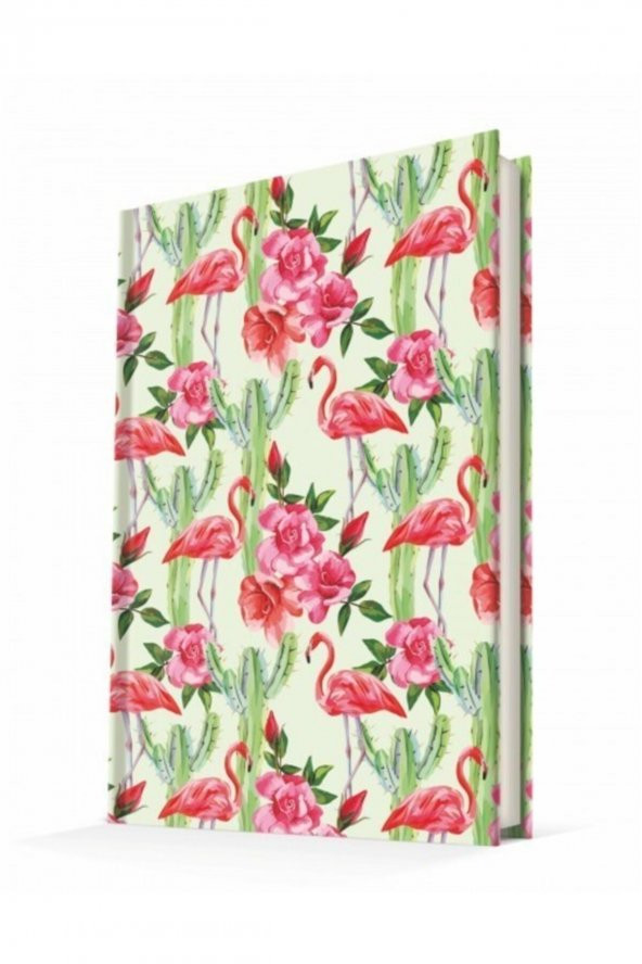 Deffter Flamingo-Cactus Sert Kapak Defter 64453-7 ürün görseli 1