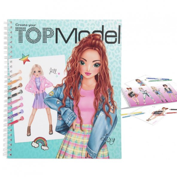 Top Model Create Your Colouring Book Tasarım Defteri ürün görseli 1