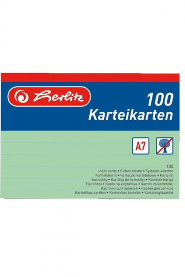 Kartotek Çizgili Yeşil Not Kağıdı A7 100 Adet 1150754 ürün görseli 1