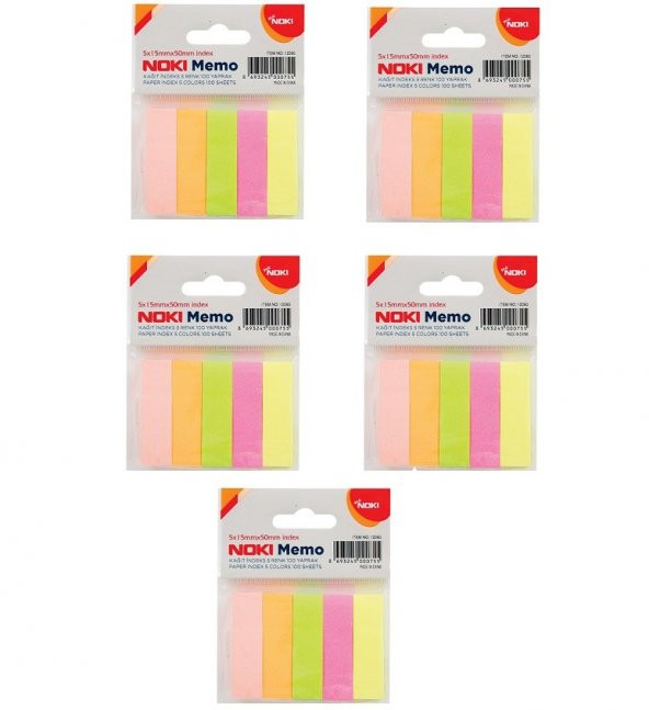 Noki İndeks 5 Renk 100yp  5 Adet ürün görseli 1