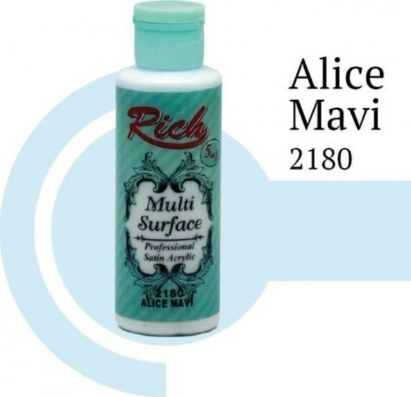 Rich Multi Surface 2180 Alice Mavi Akrilik Boya 130 Cc ürün görseli 1