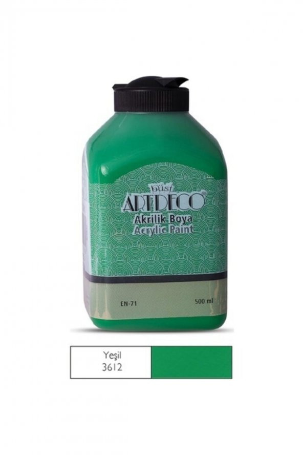 Artdeco Akrilik Boya 500 ml 3612 Yeşil - Resim 2