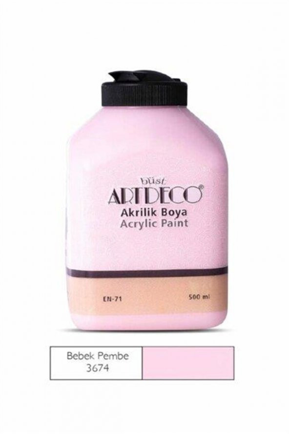 Artdeco Pembe Akrilik Ahşap Boyası 500ml 3674 ürün görseli 1