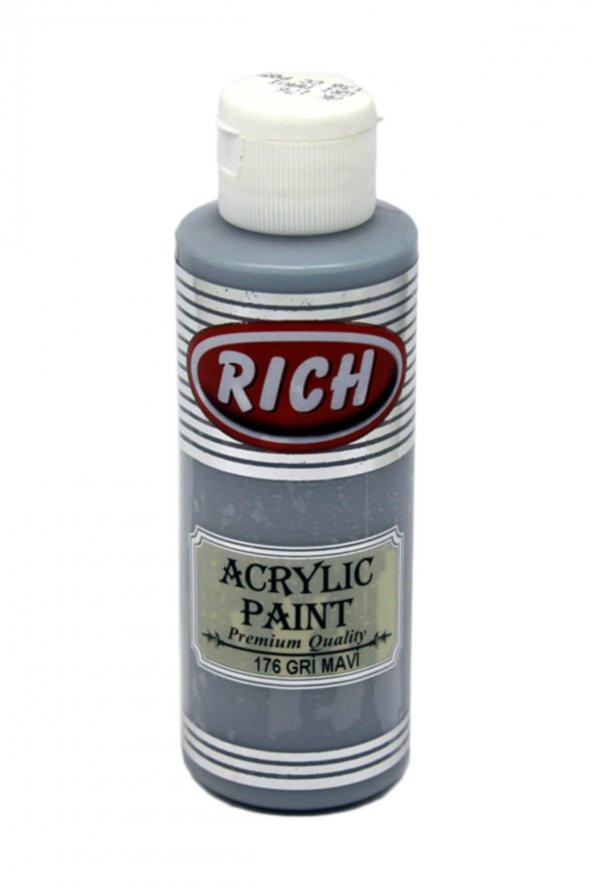 Rich 130ml Akrilik Boya No176 Gri Mavi ürün görseli 1
