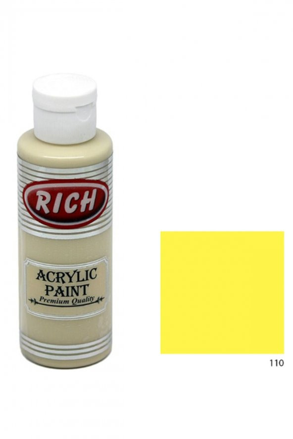 Rich Akrilik Boya 130 cc. 110 Açık Sarı ürün görseli 1