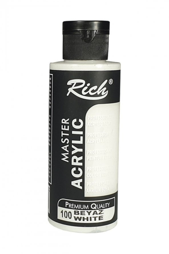 Rich Master Acrylıc Beyaz 120 Cc Akrilik Boya 100 ürün görseli 1