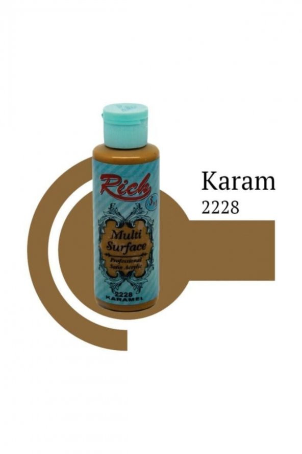 Rich Multi Surface 2228 Karamel Akrilik Boya 120 Cc ürün görseli 1