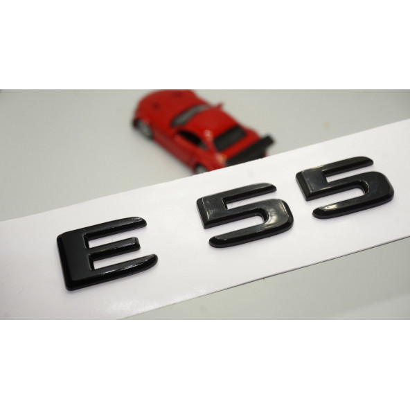 E 55 Bagaj Parlak Siyah ABS 3M 3D Yazı Logo ürün görseli 1