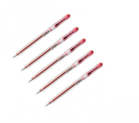 Dong-a My-metal 0.7 Mm Pembe İğne Uçlu Kalem 5 Adet ürün görseli 1