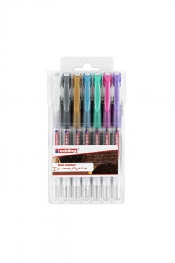 Edding 2185 Crystaljelly Jel Kalem 7 Renk Set ürün görseli 1