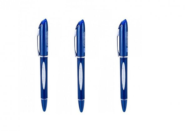 Uniball Mavi Jet Stream 0.7 Hızlı Yazı Kalem Mavi 3 Adet ürün görseli 1