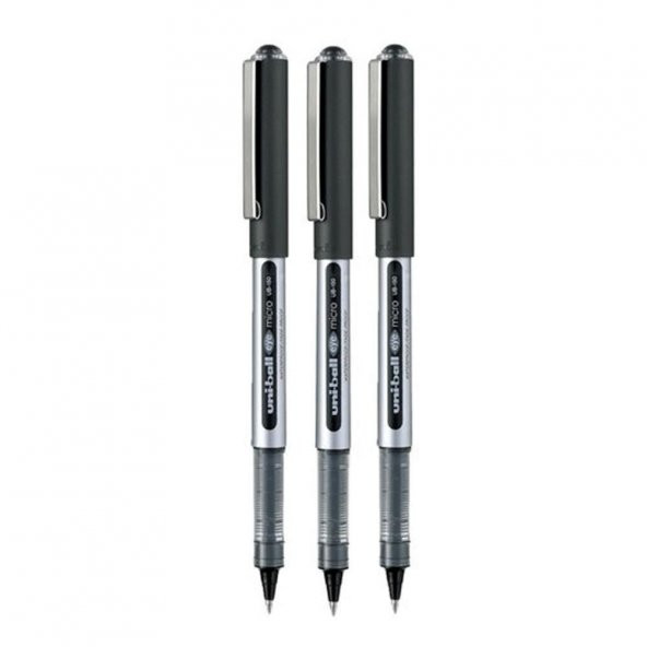 Uni-Ball Siyah Eye Micro 0.5 Roller Kalem  ( 3 adet) ürün görseli 1