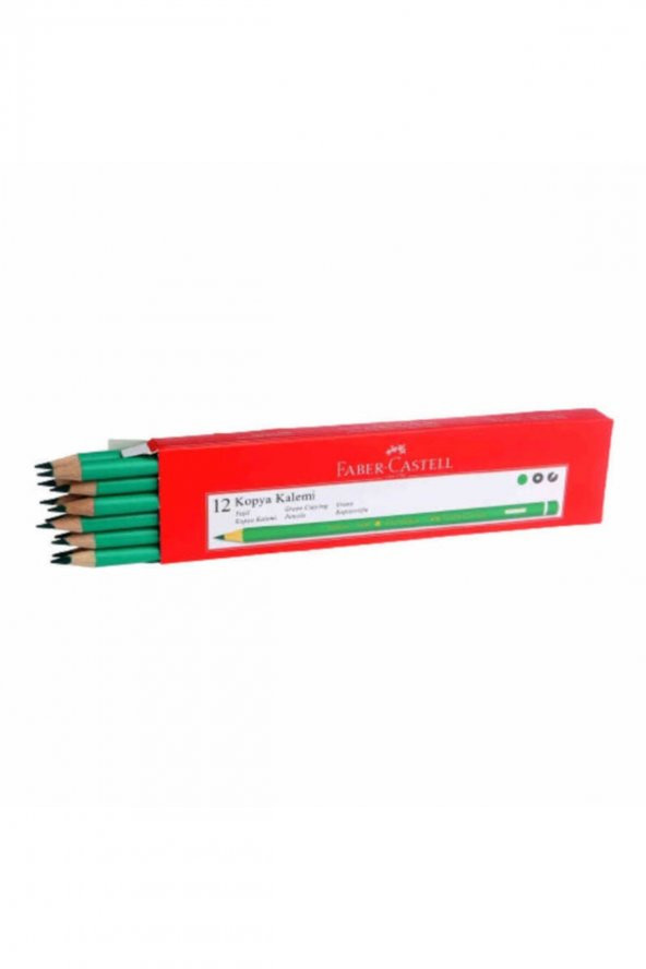 FABER CASTELL YEŞİL KOPYA KALEMİ 12Lİ - Resim 2