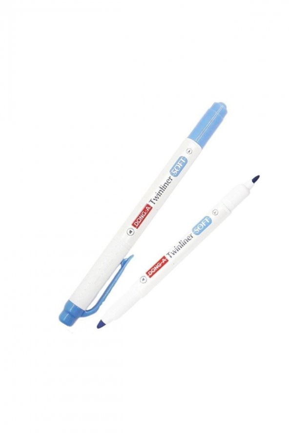 Dong-A Twinliner Soft Fosforlu Kalem Mavi No:38 ürün görseli 1