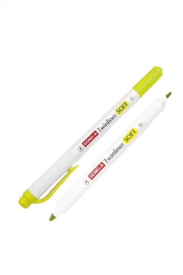 Dong-A Twinliner Soft Fosforlu Kalem Limon Yeşili No:93 ürün görseli 1