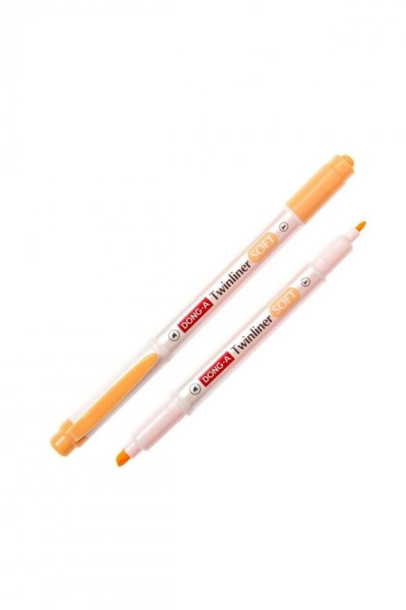 Dong-A Twinliner Soft Fosforlu Kalem Neon Turuncu No:10 ürün görseli 1