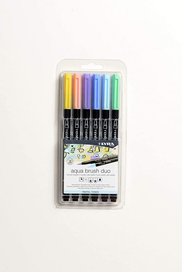 LYRA AQUA BRUSH DUO 6 PASTEL SET ürün görseli 1