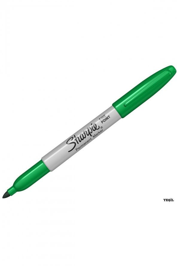 Sharpie Fine. Yuvarlak Uç. Permanent Markör Yeşil 2 Adet ürün görseli 1