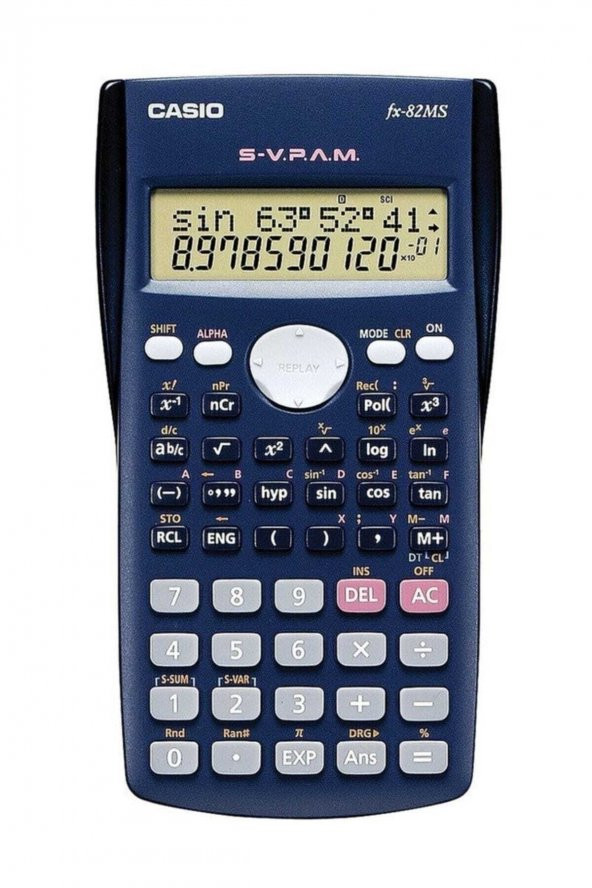 Casio FX-82MS 10+2 Hane Bilimsel Fonksiyonlu Hesap Makinesi ürün görseli 1