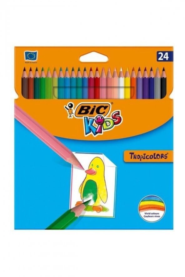 Bic Kids Tropicolors Kuru Boya Kalemi 24 Renk ürün görseli 1