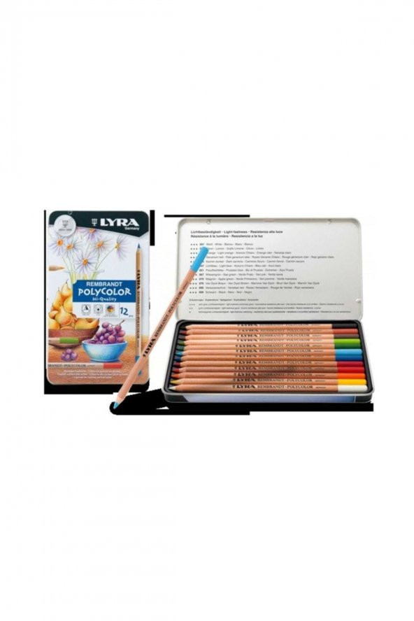 Lyra Rembrandt Polycolor Kuru Boya 12 Renk ürün görseli 1
