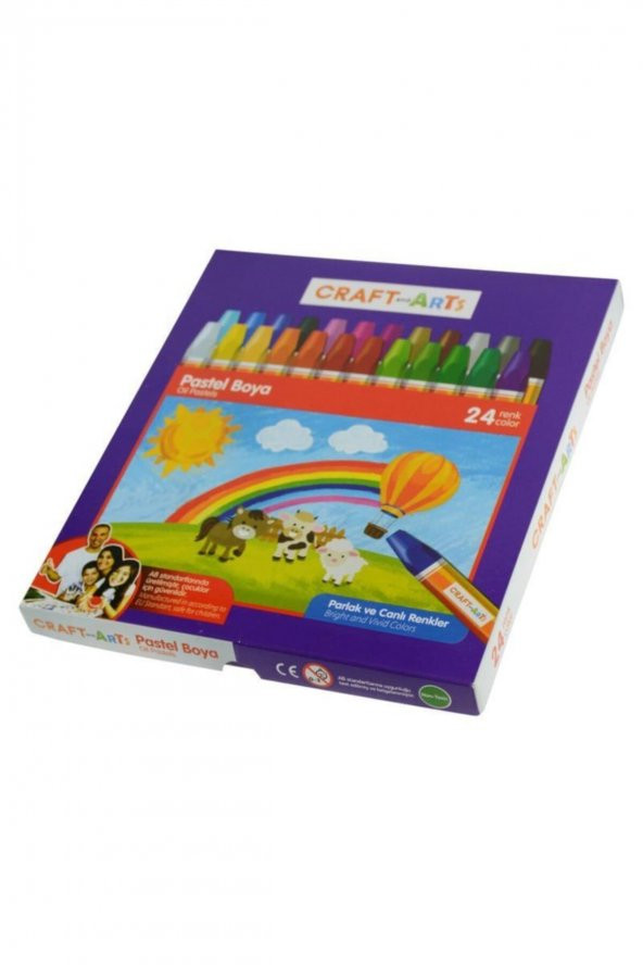 Craft And Arts Pastel Boya 24lü Karton Kutu ürün görseli 1
