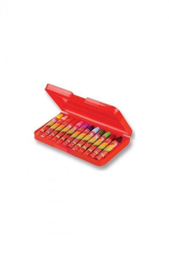 Faber-Castell Altıgen Pastel Plastik Kutu 12li Pastel Boya ürün görseli 1