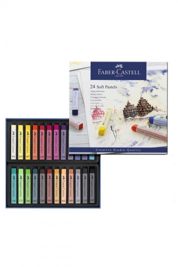 Faber-Castell Goldfaber Creative Studio Toz Soft Pastel Boya 24 Renk ürün görseli 1