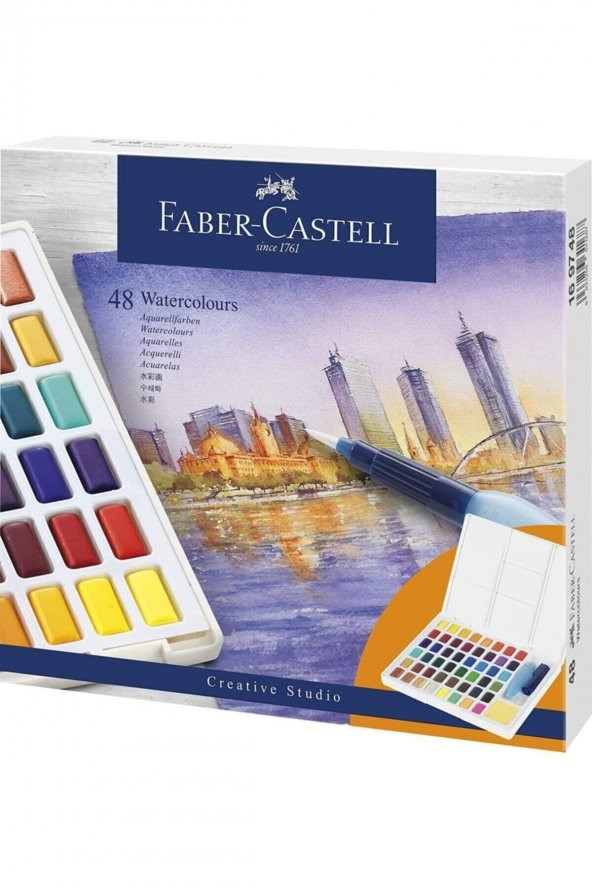 Faber-Castell Creative Studio Tablet Suluboya 48li ürün görseli 1