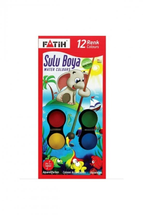 Fatih 904 S12 Sulu Boya-12Li ürün görseli 1